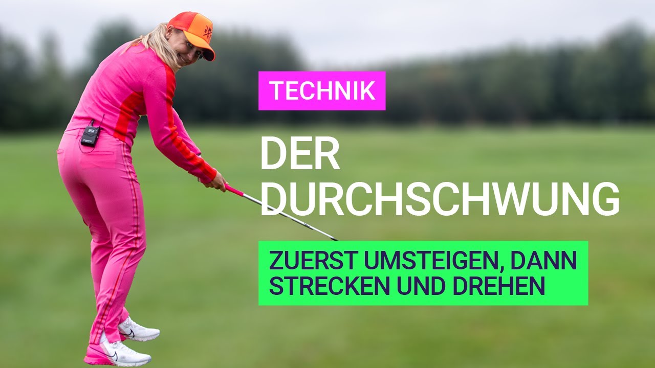 Technik: Der Durchschwung - zuerst umsteigen, dann strecken und drehen