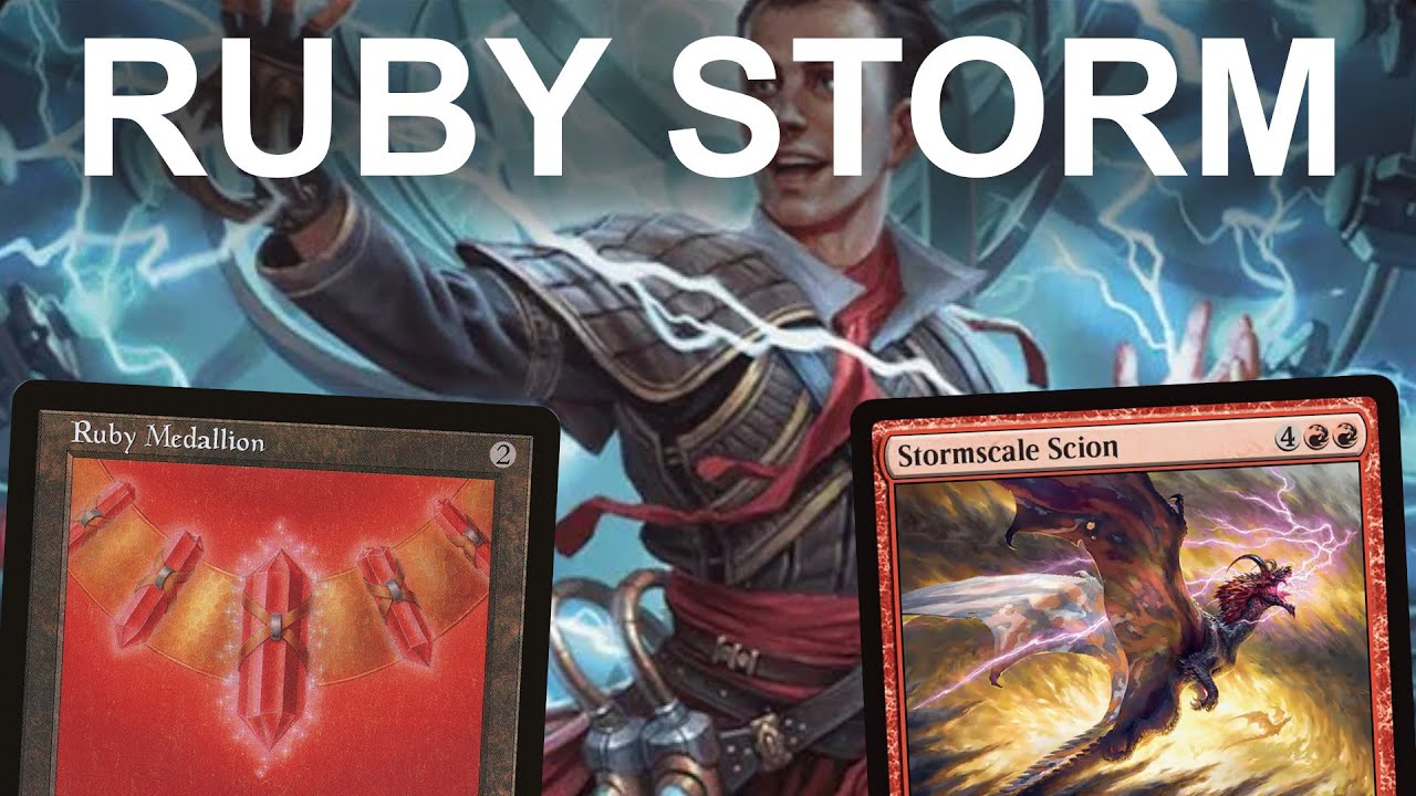 DRAGONSTORM STORM DRAGON! Modern Ruby Storm Combo. MTG Tarkir Ambassador