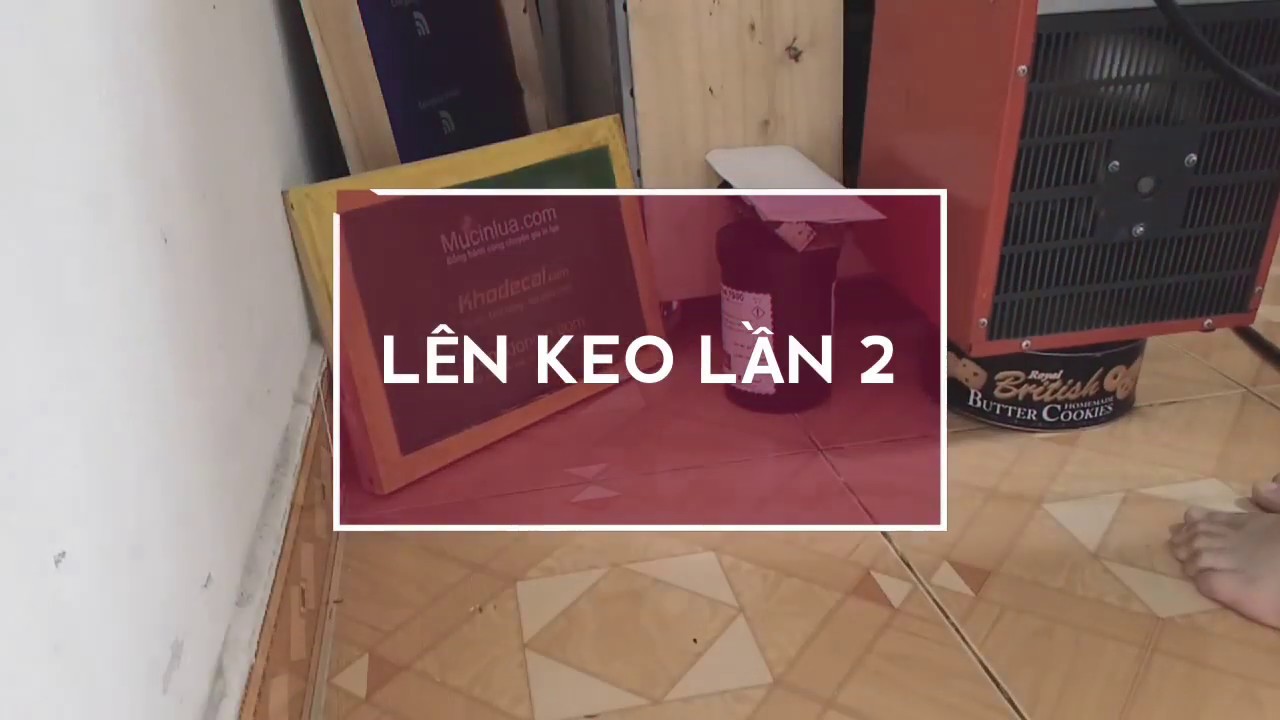 Học in lụa nâng cao | Cách lên keo chụp bản in cao thành