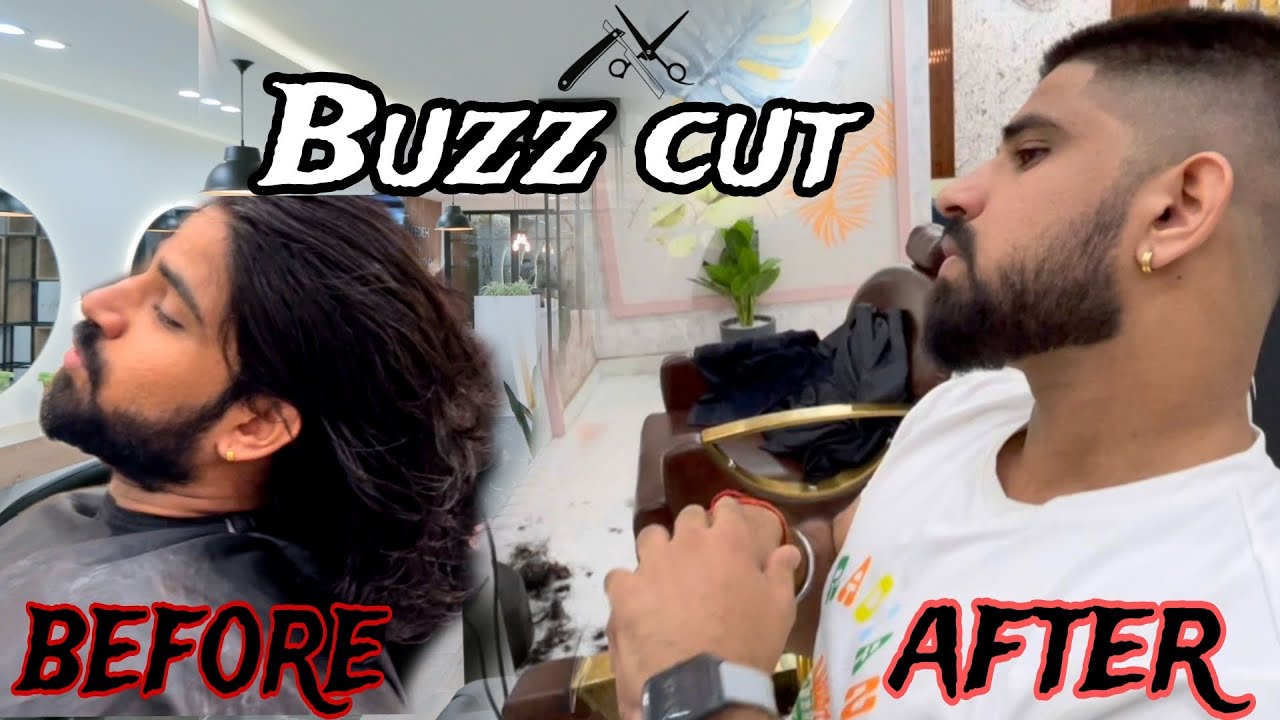 Long hair to buzz cut transformation
