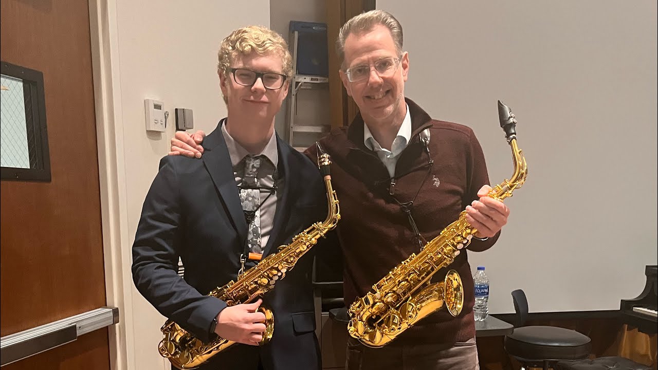 Masterclass with Dr. Timothy McAllister on the 1st mov. of the Ibert concerto.