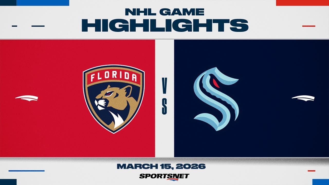 NHL Highlights | Panthers vs. Kraken - March 15, 2026
