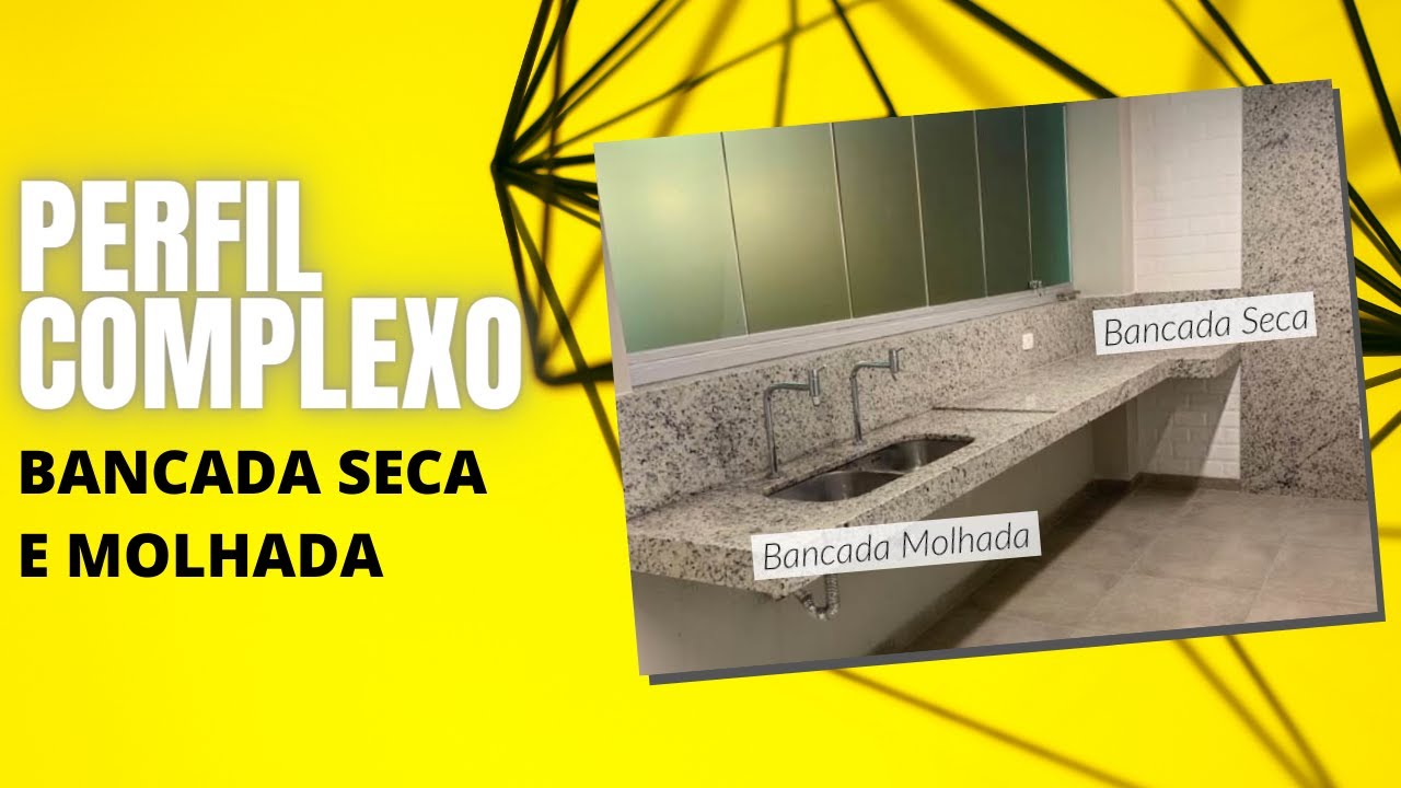 Como fazer bancada seca e molhada no Archicad com Perfil complexo