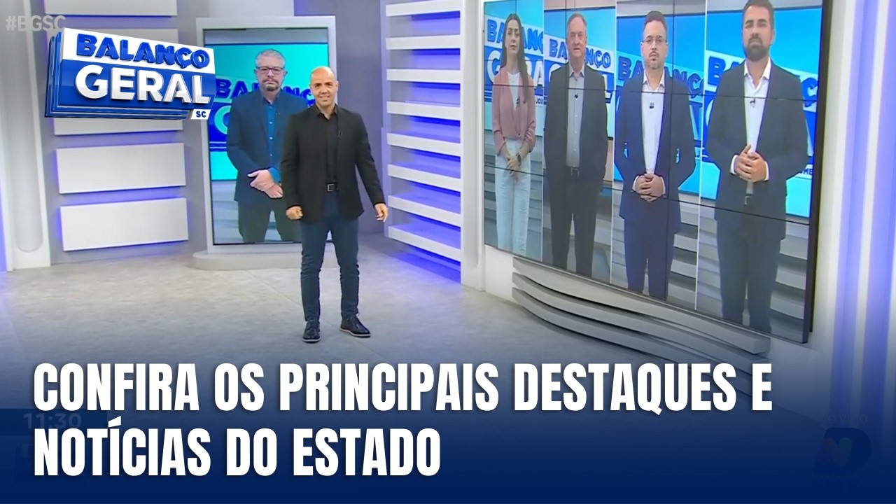 Balanço Geral reúne notícias e destaques de toda Santa Catarina
