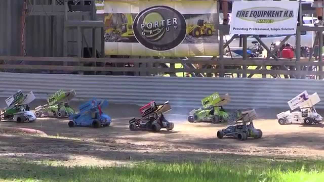 (11) FINALS - NZ Quarter Scale Speedway Championship - RC Sprint Cars - 2015