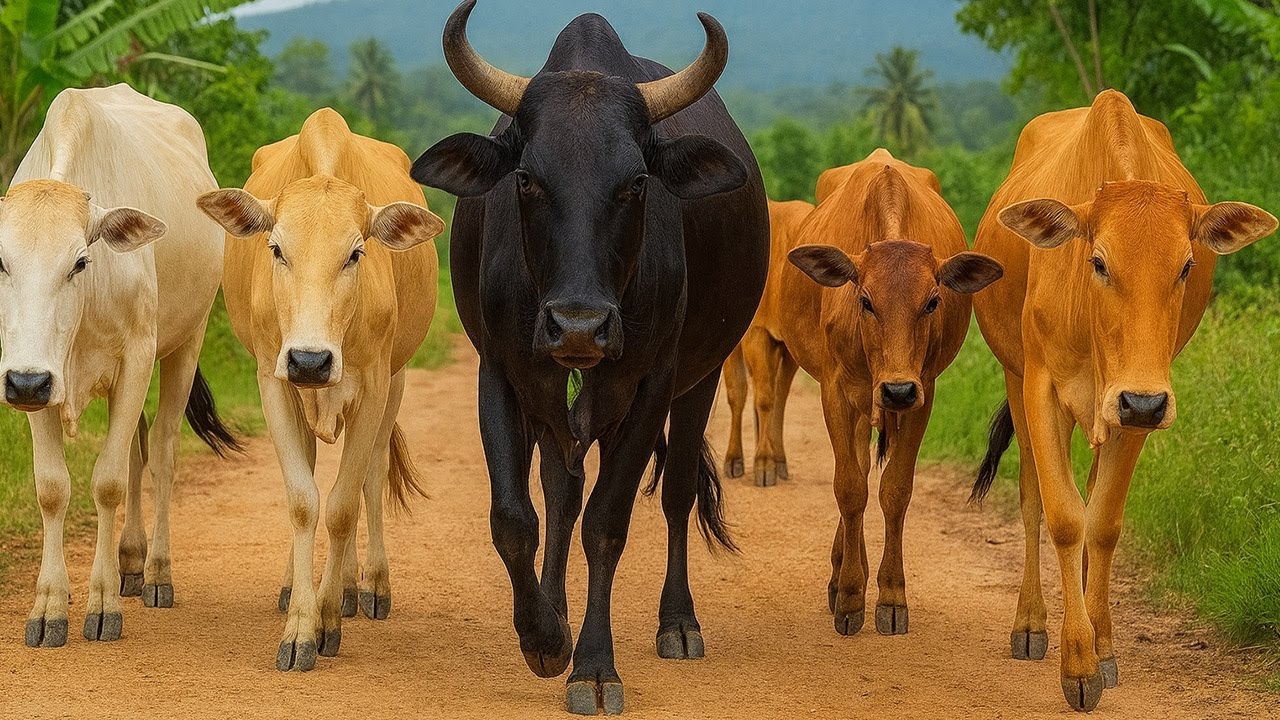 Suara sapi lembu berkeliaran di jalan memanggil kawan untuk pulang ke kandang - Bunyi sapi lucu🐄🐮