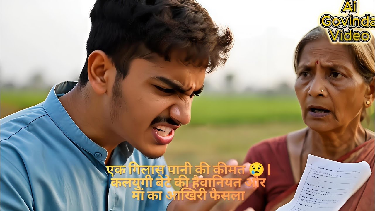 एक गिलास पानी की कीमत 😢 | कलयुगी बेटे की हैवानियत और मां का आखिरी फैसला | Emotional Hindi Story