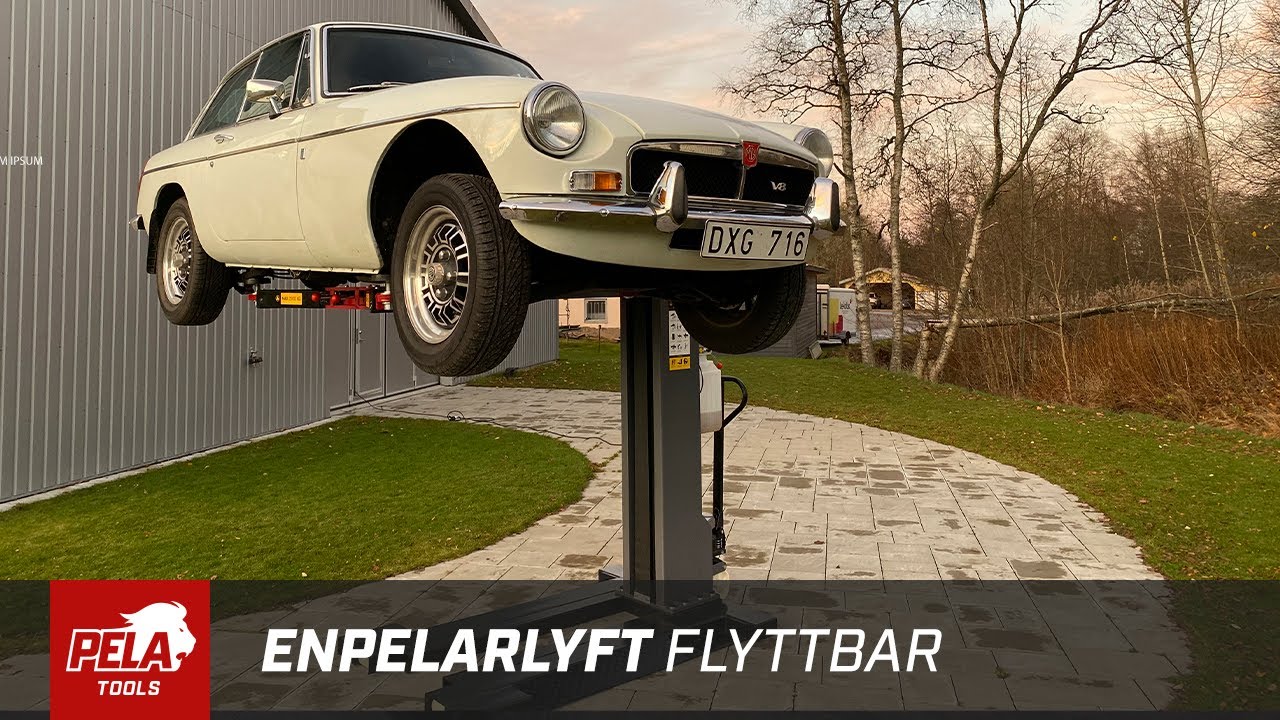 Enpelarlyft, flyttbar manuella sp&auml;rrar - PELA fr&aring;n Verktygsboden