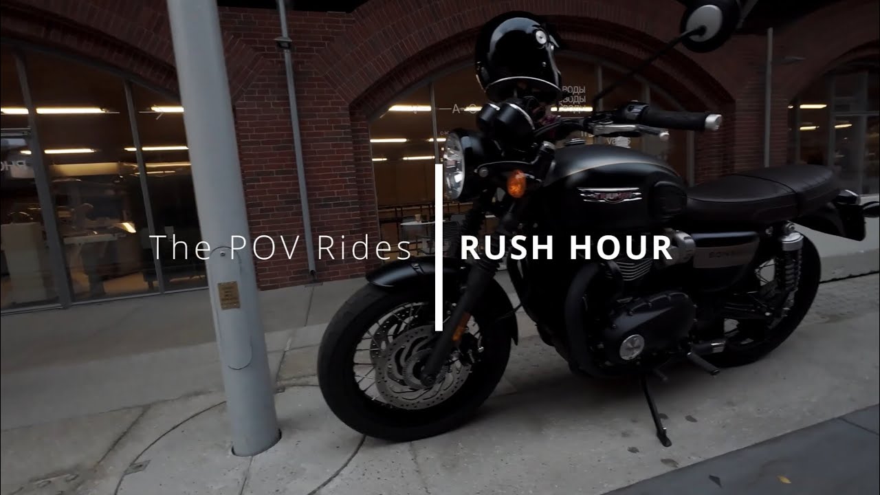 The POV Rides | RUSH HOUR | Triumph Bonneville t120 | DJI OSMO ACTION 4