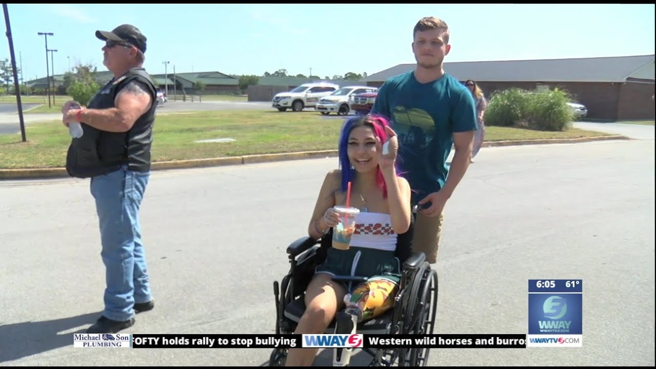Motorcycle club raises money to benefit shark attack victim