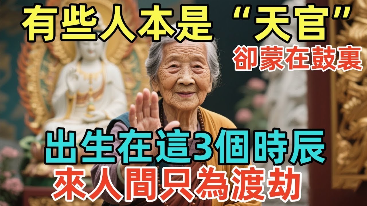 有些人本是“天官”卻蒙在鼓裏！出生在這3個時辰，來人間只為渡劫！