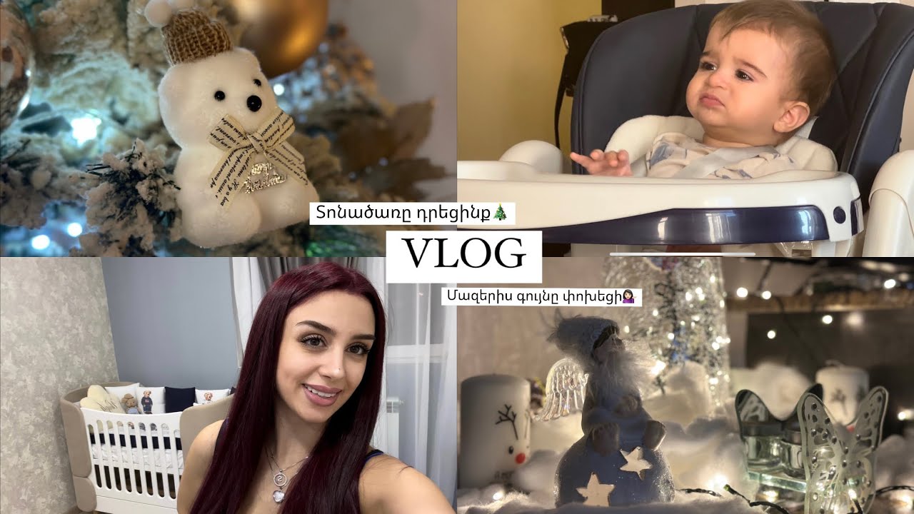 VLOGmas/տնային գործեր🧺/տոնածառը դրեցինք🎄/ մազերիս գույնը փոխեցի💁🏻‍♀️
