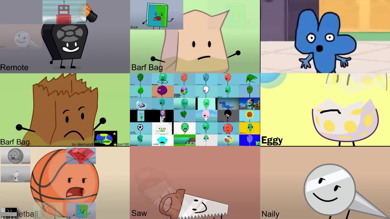 BFDI Character Auditions Sparta Remix Nineparison