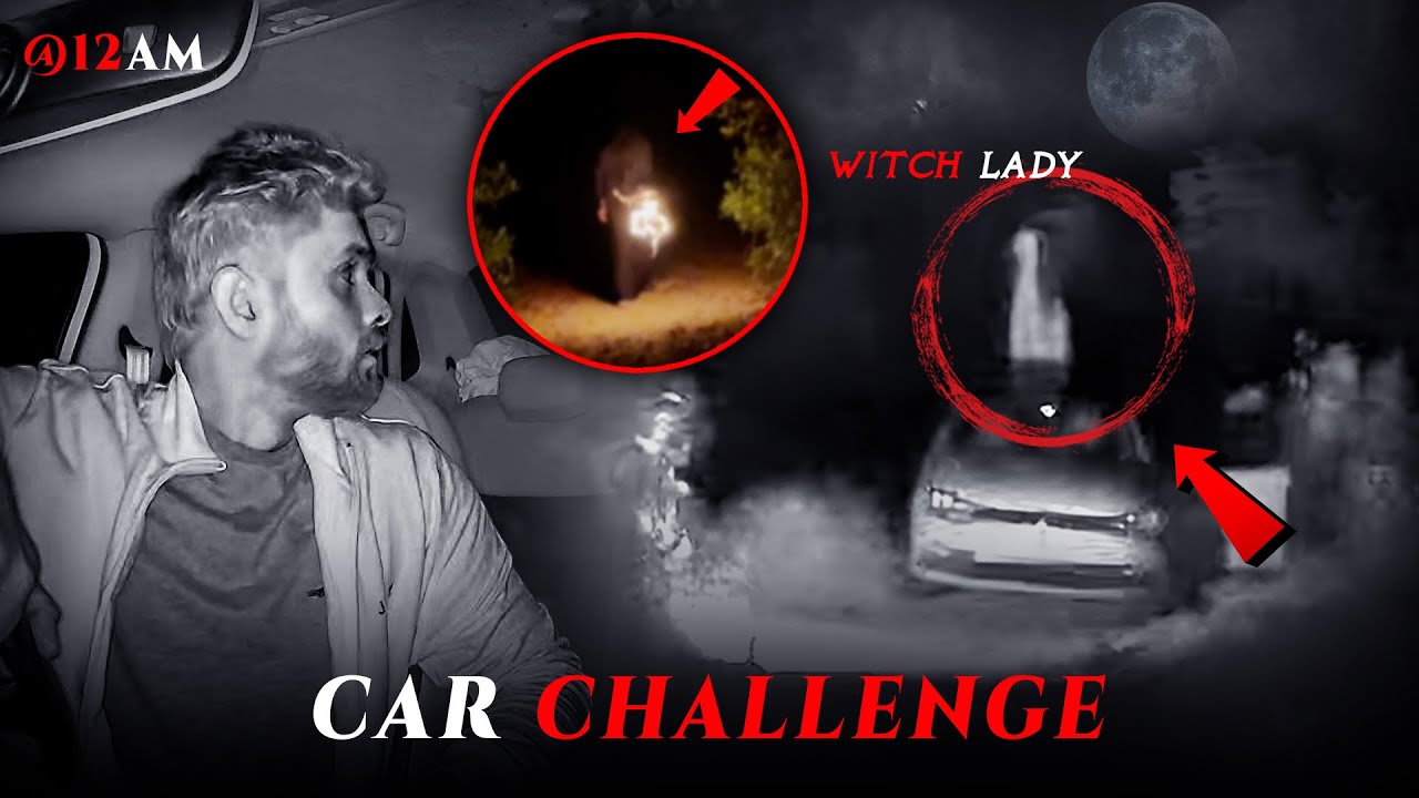 Car Challenge Went Wrong ( Black Witch Lady Spotted ) ​⁠