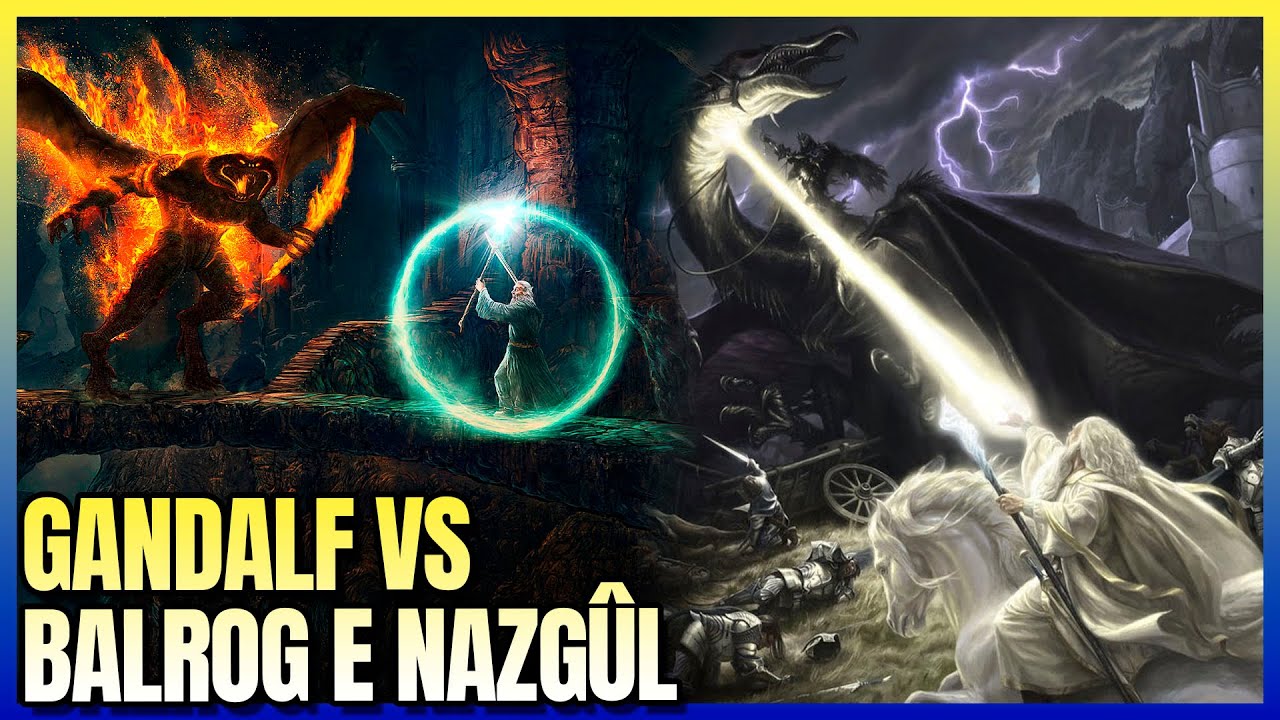 Os Poderes de Gandalf: O que ele diz ao Balrog e Como dispersa os Nazgûl? | Compilação