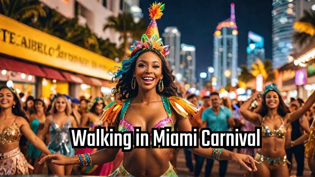 Walking Tour of Miami Carnival 2024 On The Road Again #caribbean #miamicarnival #soca