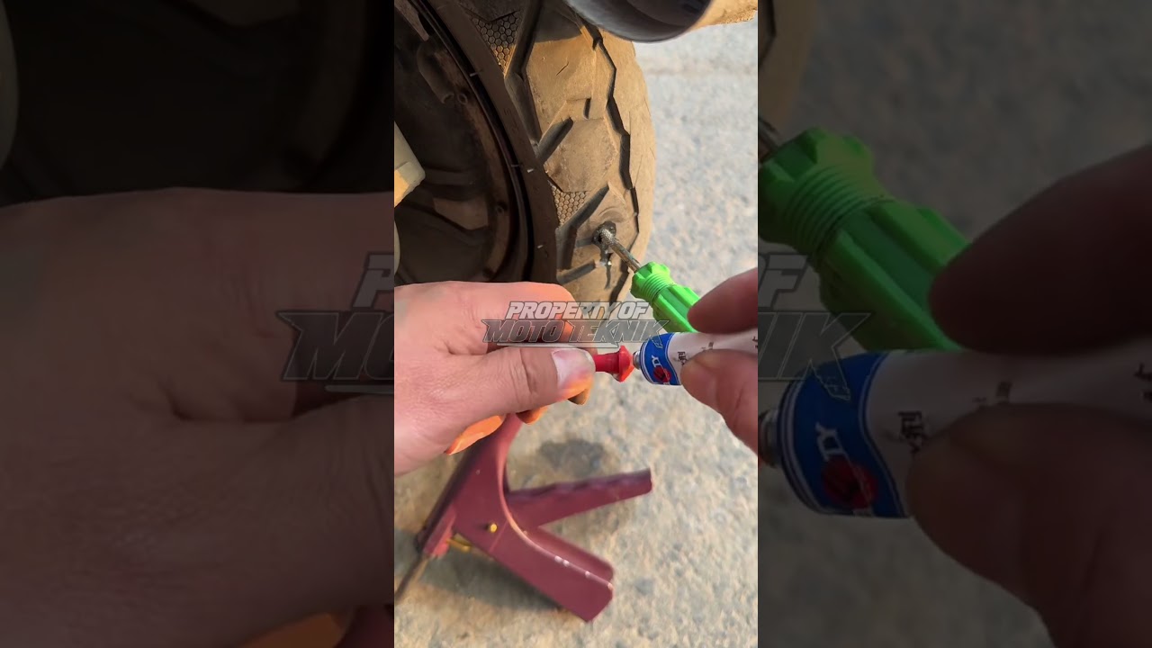 Practical and Fast Tubeless Tire Patch Tool with Vacuum Gun Model ✔✔✔