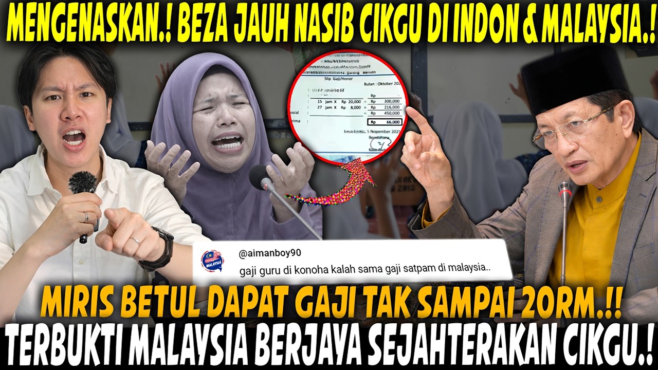 FAKTA PEDIH‼️ Guru Malaysia Hidup Sejahtera Gaji Belasan Juta! Tapi Begini Nasib Guru Di Indonesia!