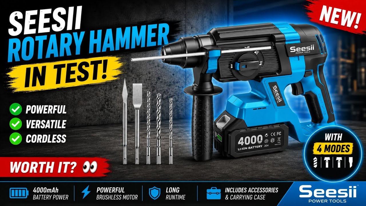 SEESII cordless rotary hammer review: Best value for money?