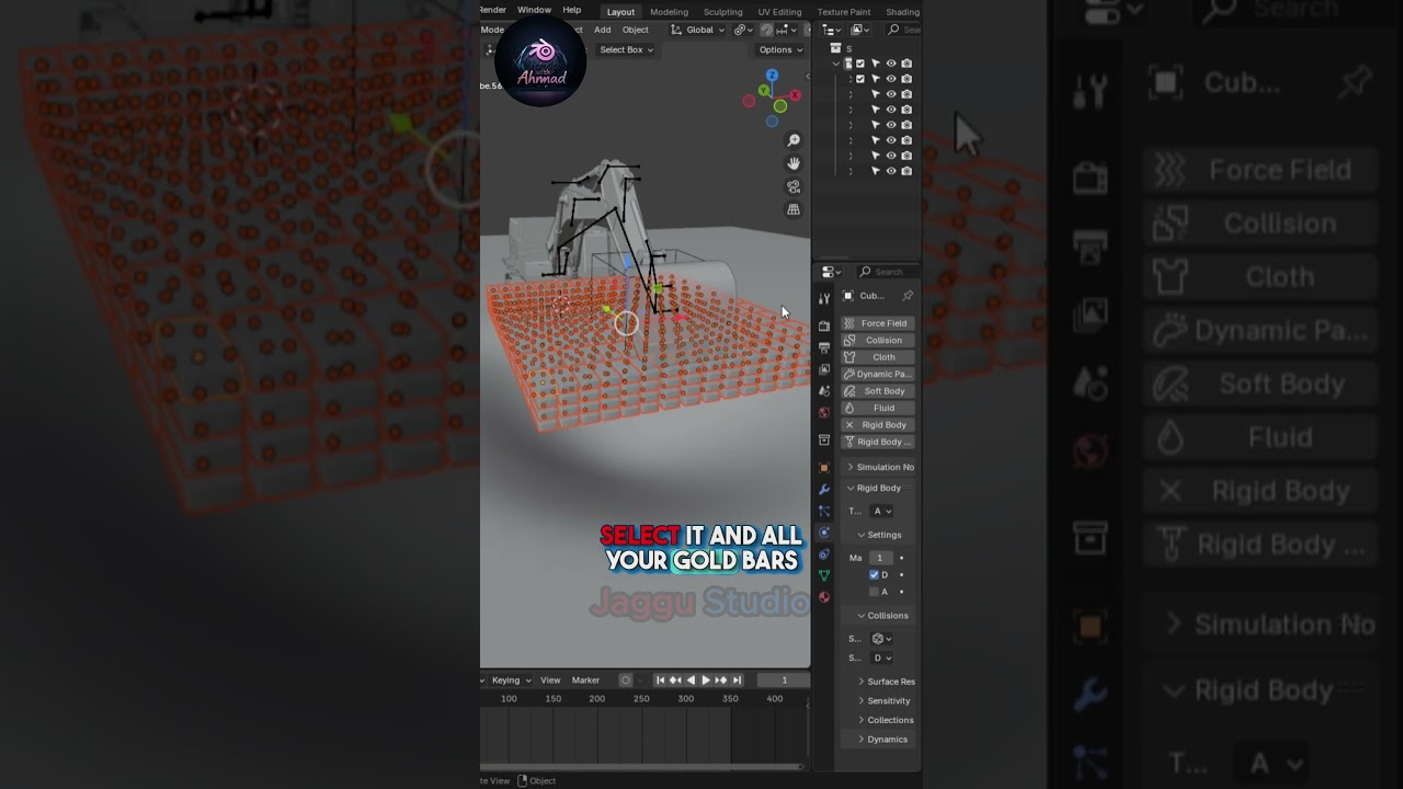 Excavator Animation Tutorial in Blender! #3d #blender #3dmodeling #blendertutorial #jaggustudio