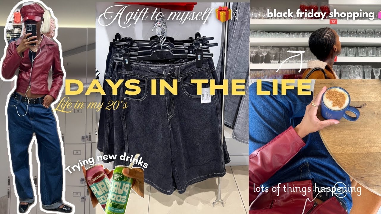 Life in my 20’s 🍒:: bought myself a Gift🎁, Black Friday 🛒,hauls, trying new drinks,&more