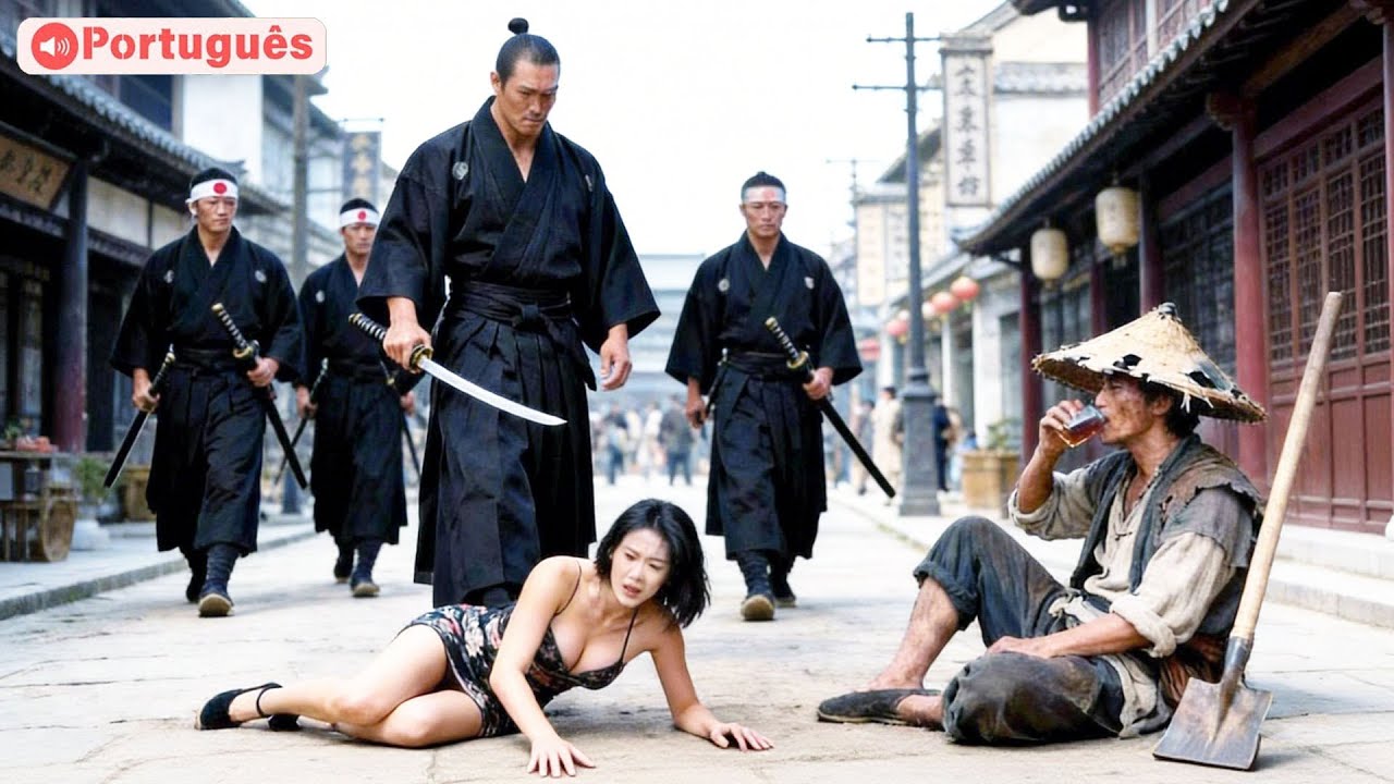 [PT DUB] Samurais maltratavam os civis, um Carroceiro matou todos eles e depois fugiu para um templo
