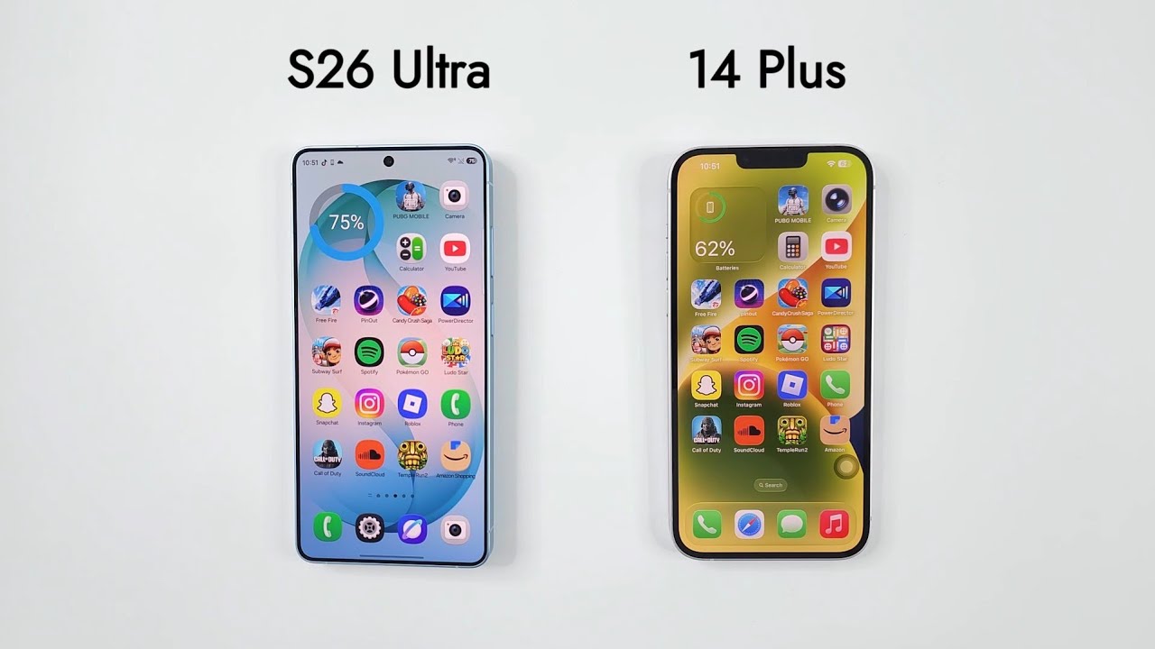 Samsung S26 Ultra vs iPhone 14 Plus - SPEED TEST!