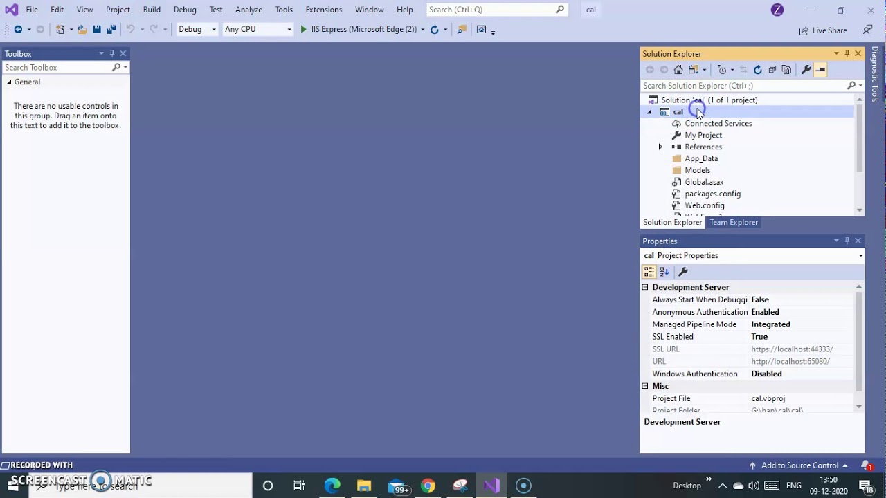 Calendar control using Asp.net
