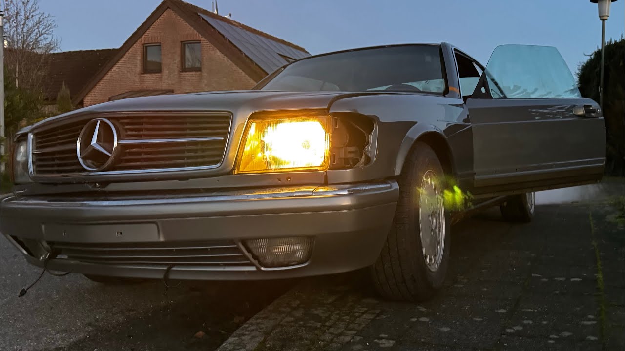 W126 560SEC Zusammenbauen Teil 3 (Schiebedach, Fenster, Heckscheibe)