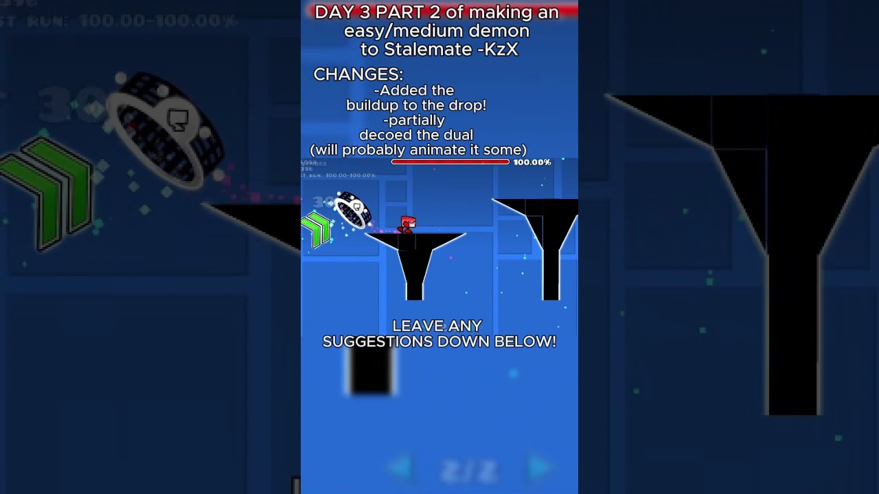 ДЕНЬ 3, ЧАСТЬ 2 создания простого/среднего уровня демона! #geometrydash #gd #zoink #doggie #geome...
