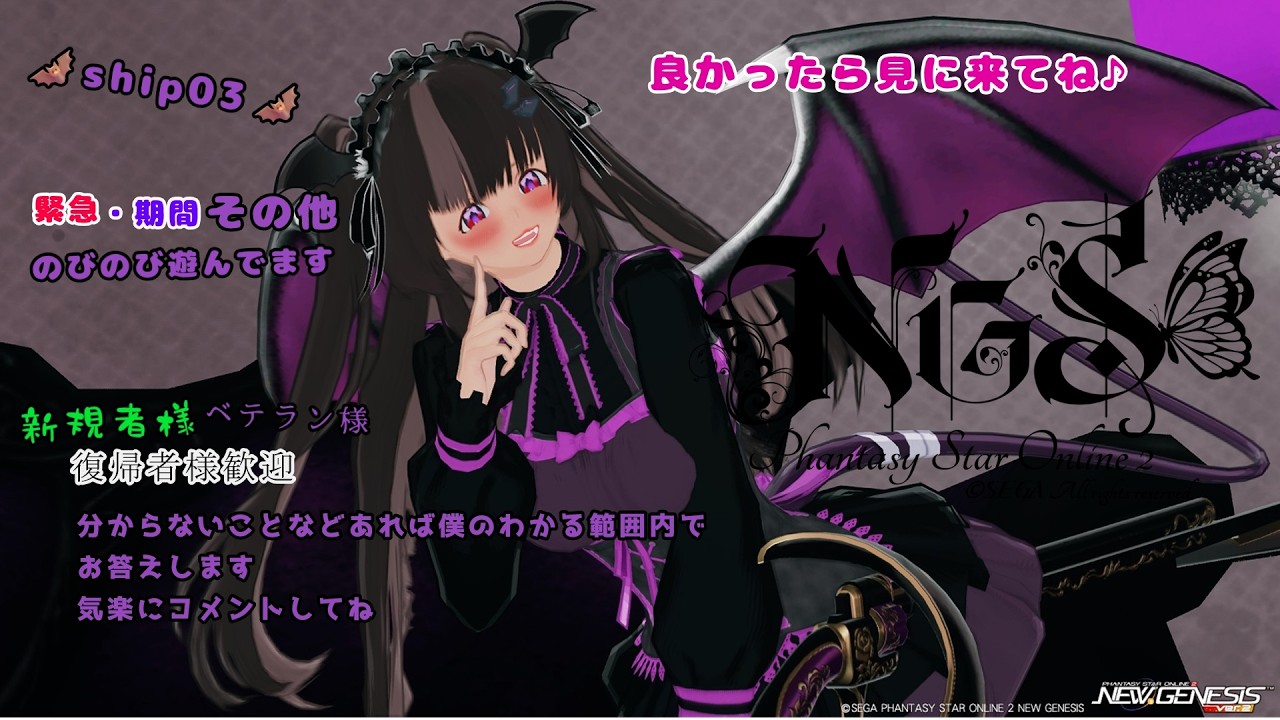 【PSO2:NGS】　のびのび活動‼