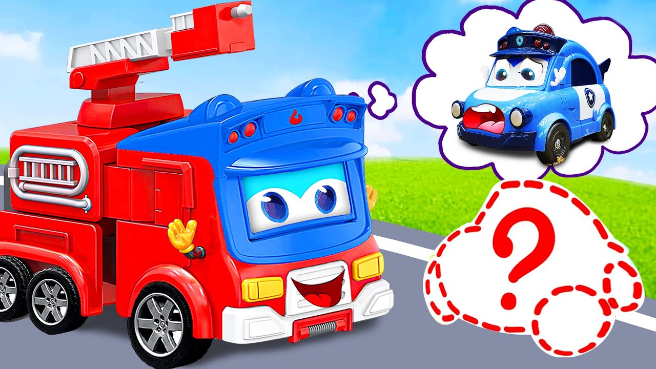 Where is My Baby Car? Police Car is Missing | Dinky TV