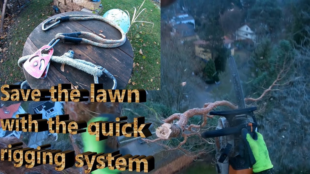 Quick rigging system- Save the lawn