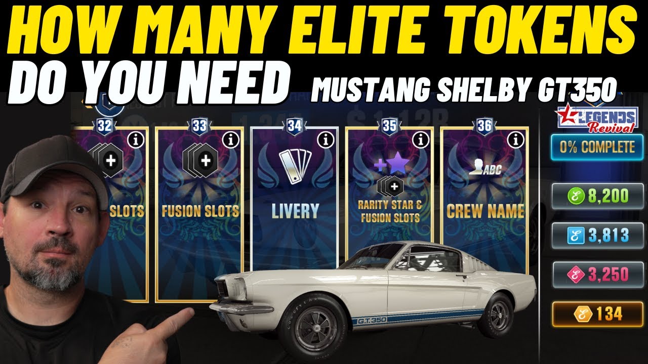 How Many Elite Tokens ? Mustang Shelby GT350 | CSR2 Legends Revival