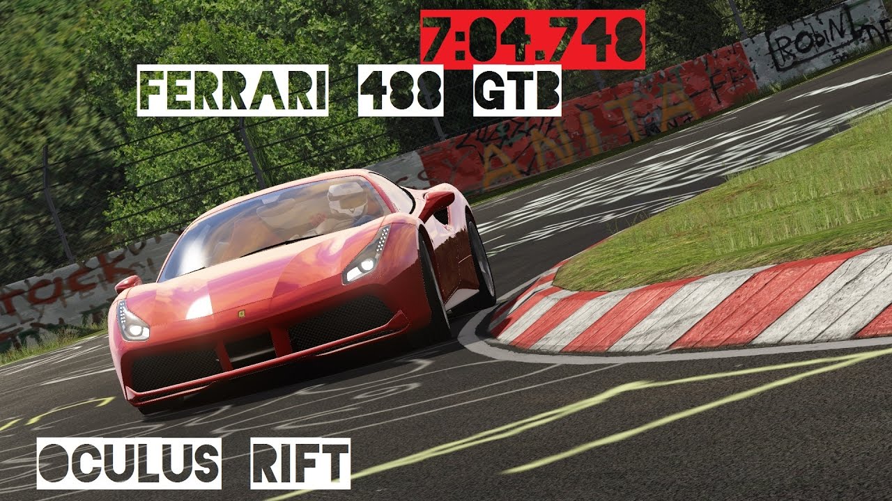 VR [Oculus Rift] Ferrari 488 GTB Record Nordschleife | Assetto Corsa Gameplay