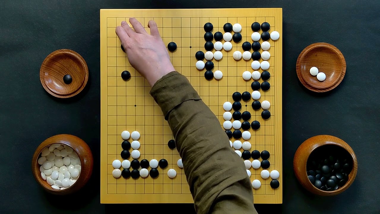 Саката Эйо (Белые) vs Го Сэйген (Чёрные) Решающий матч сильнейших, игра Го реальная доска, asmr