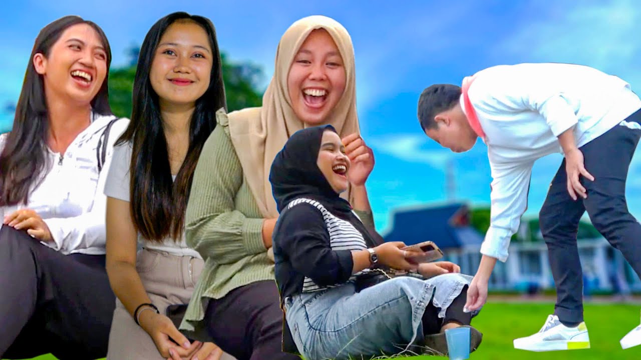 PRANK PENGEMIS KE CEWEK-CEWEK INI SAMPAI KETAWANYA KENCENG BANGET PAS DIKASIH UANG