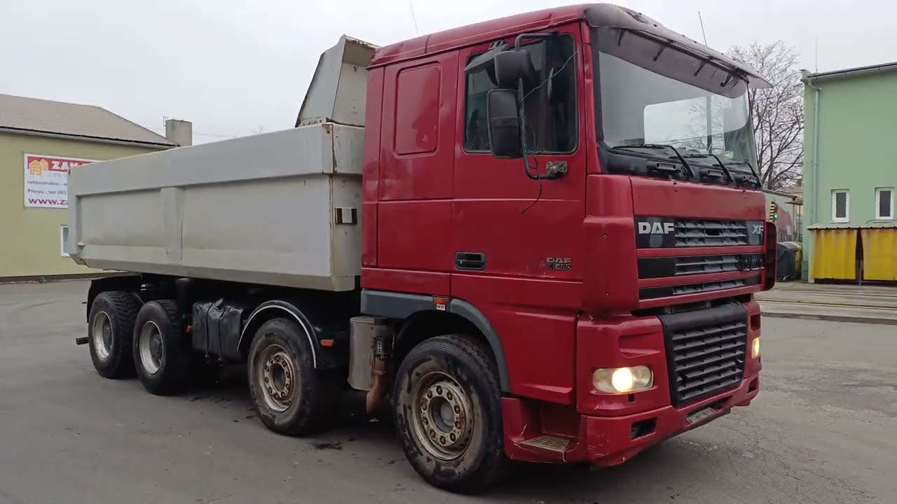 DAF 95 XF 480 tipper truck, euro III, Year 2004, 8x4