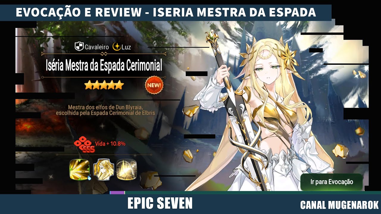 ISERIA MESTRA DA ESPADA CERIMONIAL - MISERIA - SUMMONS E REVIEW - EPIC SEVEN