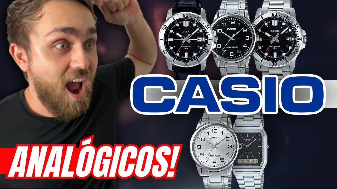 TOP 5 MELHORES RELÓGIOS ANALÓGICOS DA CASIO!