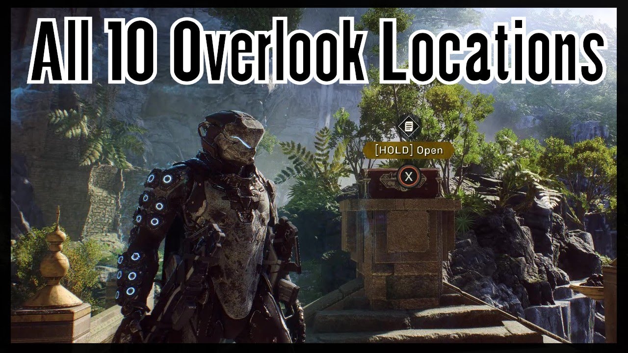 Anthem All Overlook Locations - Trailblazer Collectibles Challenge (Bastion Collectibles Challenges)