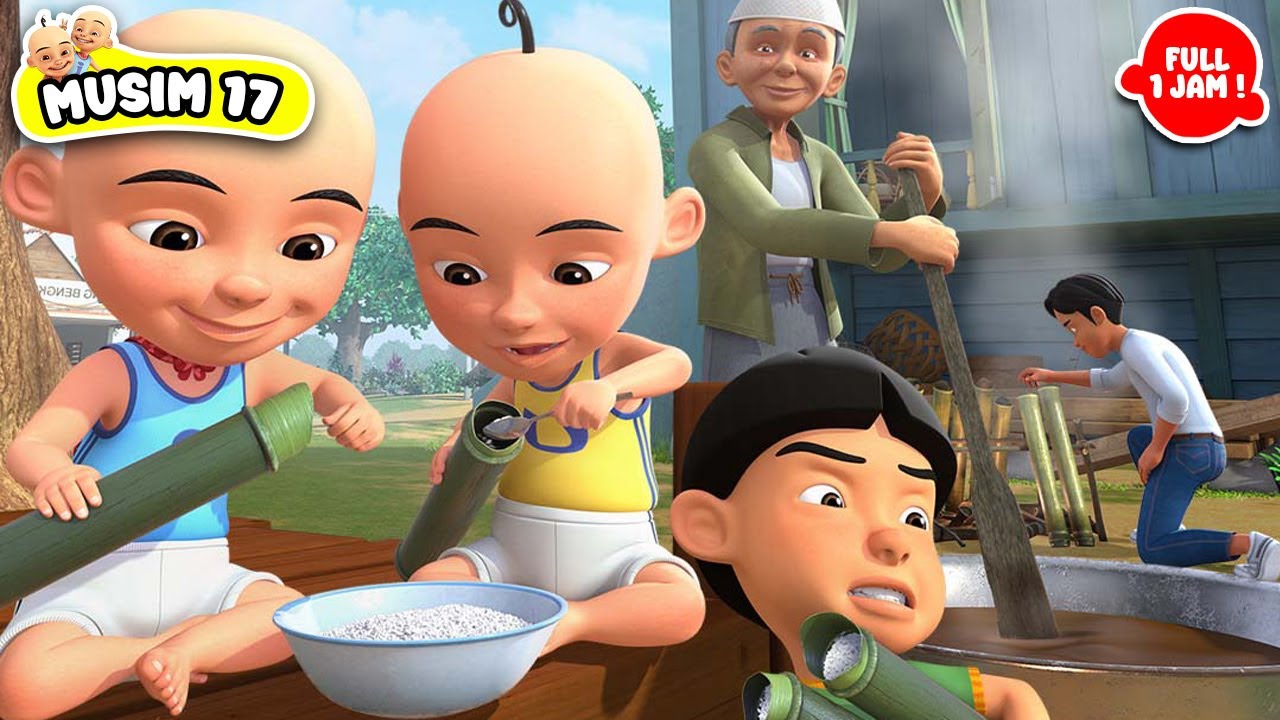 Kompilasi Full 1 Jam Upin & Ipin Terbaru Masak Nasi Lemang