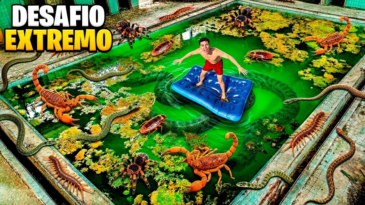 DESAFIO EXTREMO NA PISCINA DE CHERNOBYL 