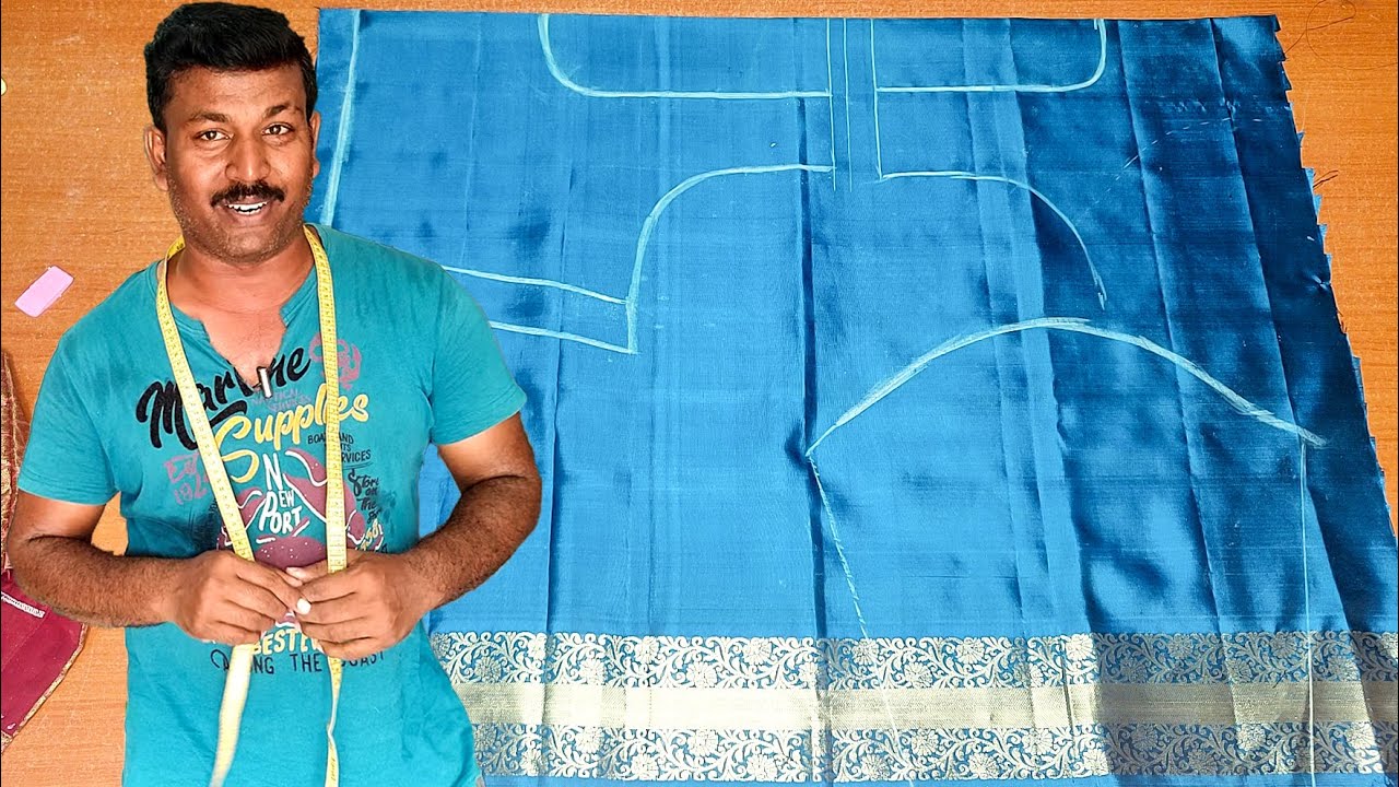 Blouse Marking for Aari Work using Sample/Old Blouse | Tamil