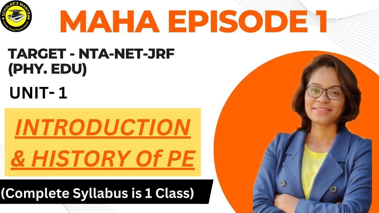 (Day-1) NET-JRF KI MAHA CLASS || UNIT - I PHYSCAL EDUCATION || Exam me yahi ayega