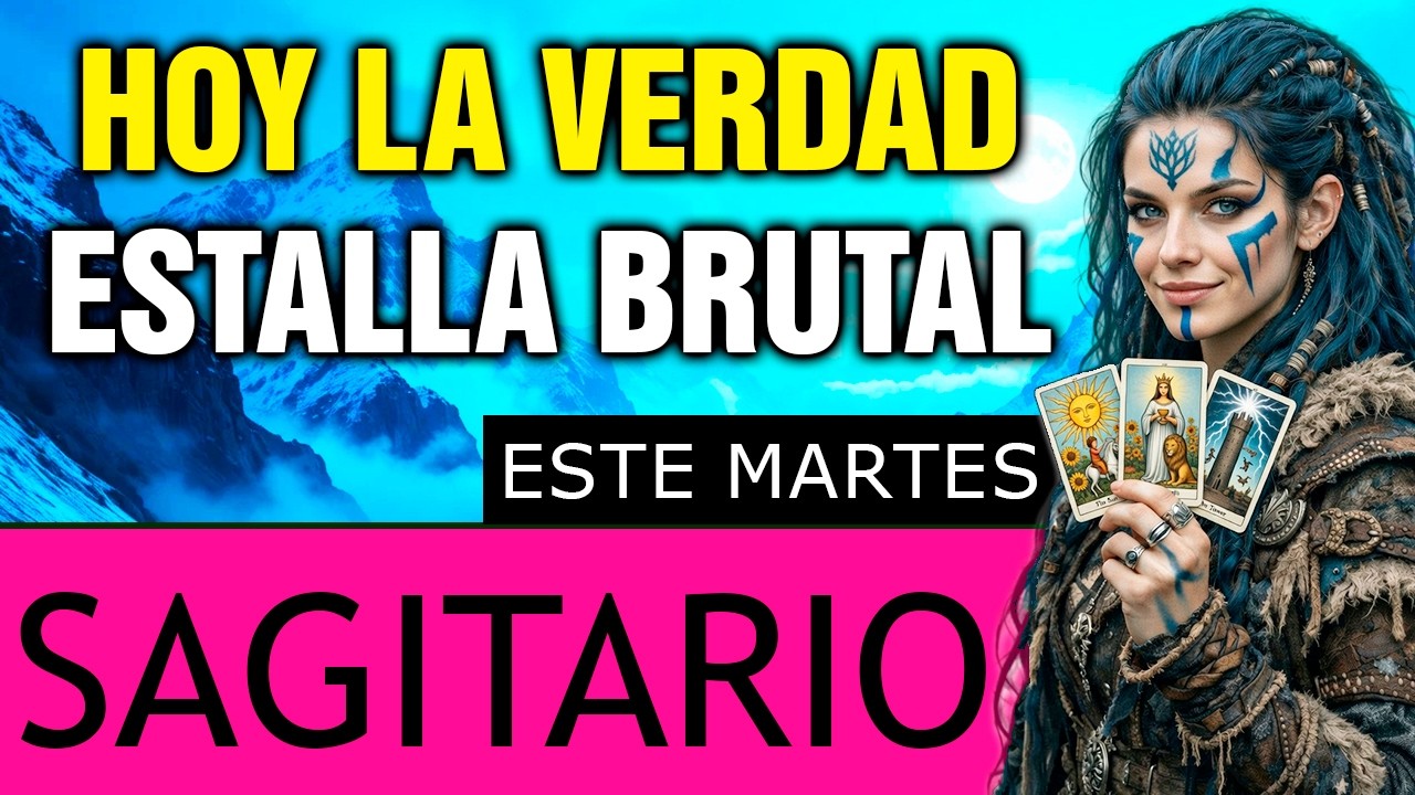 Sagitario 😨 UNA VERDAD TE GOLPEA SIN AVISO… y CAMBIA TU JUEGO 💣(martes)