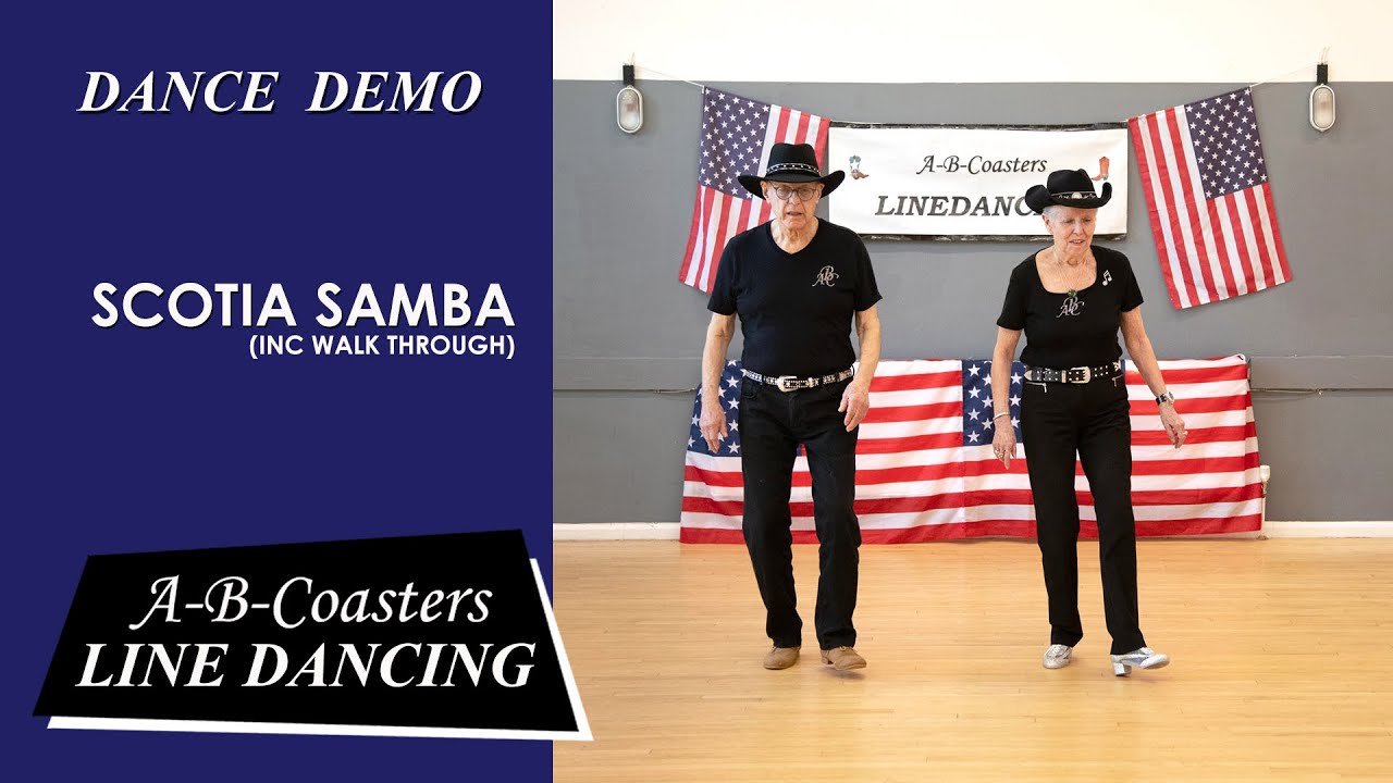 SCOTIA SAMBA - Line Dance Demo & Walk Through