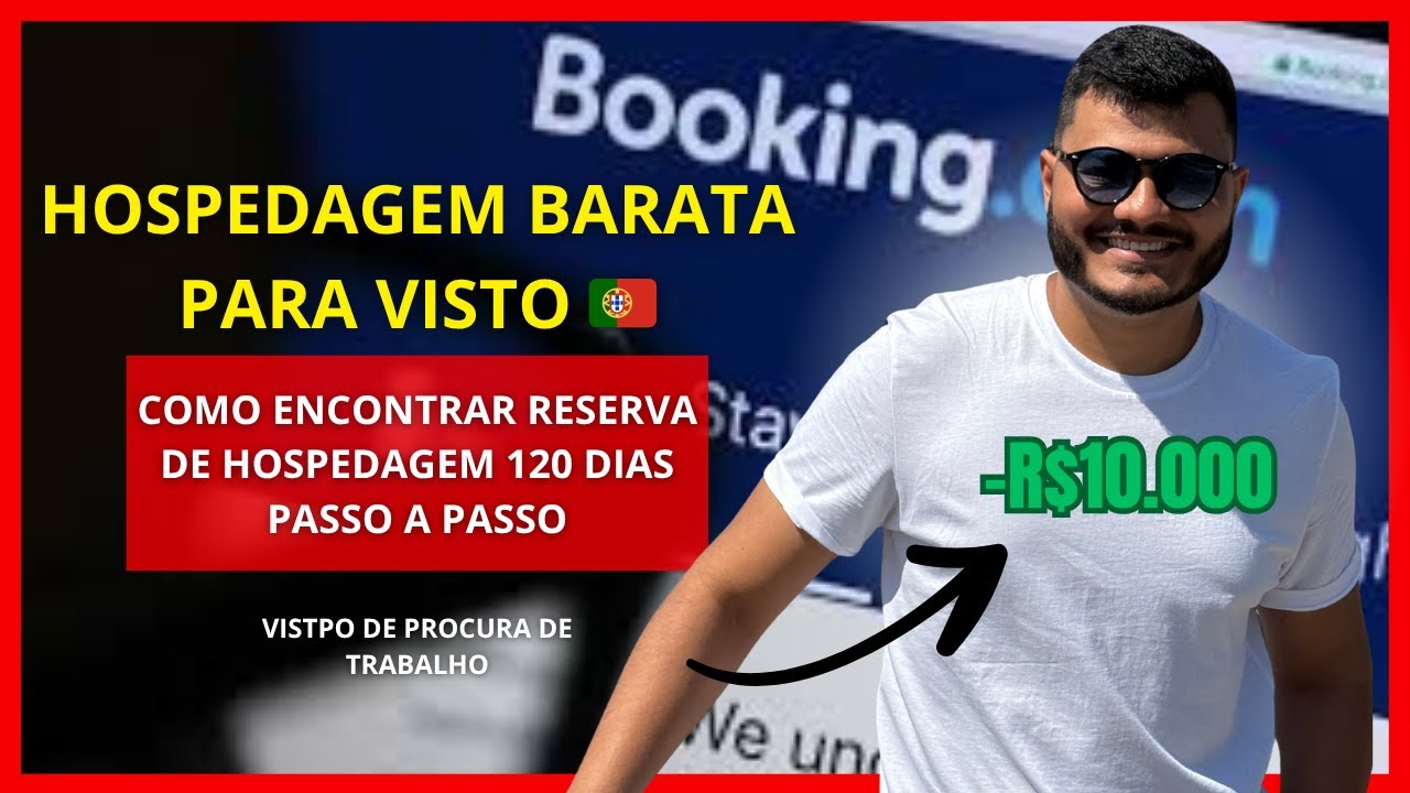 Como Achar Hospedagens Baratas no Booking para Visto de Procura de Trabalho | Guia Passo a Passo 🇵🇹