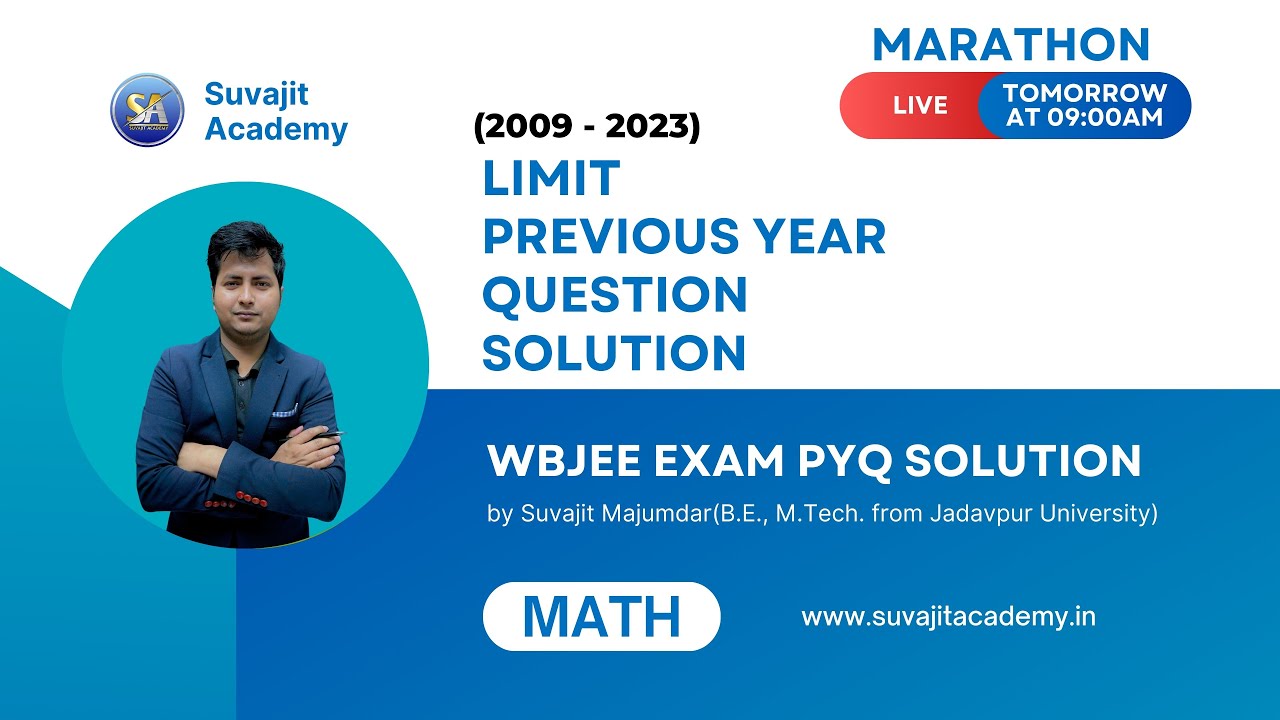Math Limit WBJEE PYQ 2009 - 2023 Solution | WBJEE Previous Year Question Solution #wbjeeexam #wbjee