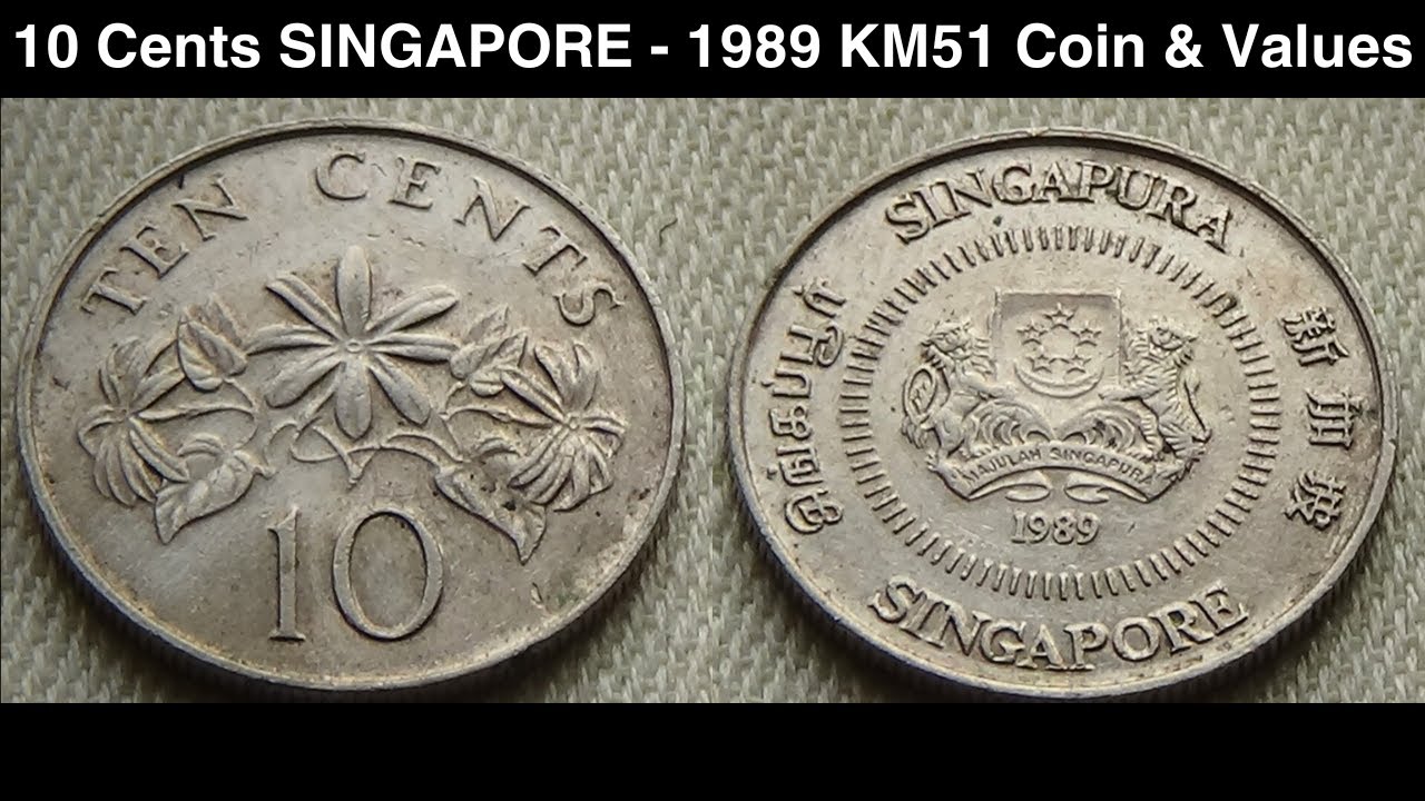 10 Cents SINGAPORE - 1989 KM51 Coin & Values
